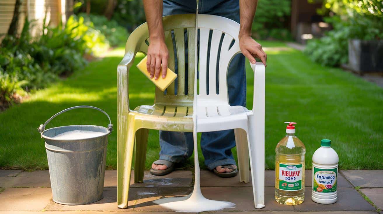 Pożółkłe meble ogrodowe z plastiku? Ten prosty trik z kuchni przywraca im życie