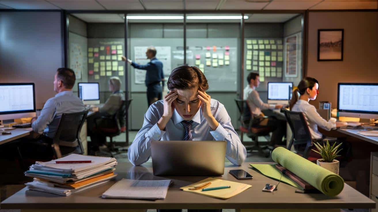 Pracownicy na skraju: dlaczego joga nie uratuje nas przed wypaleniem