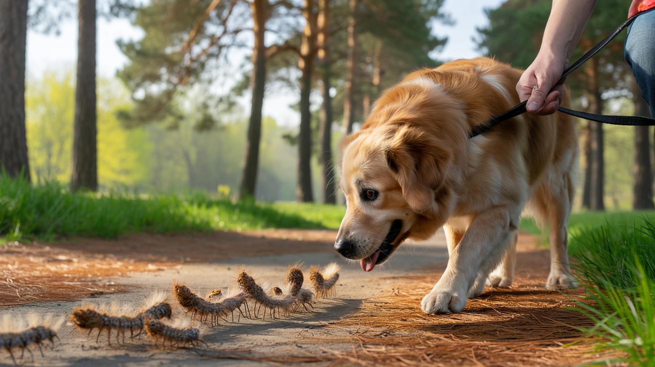 Procesionarka u psów: pierwsze objawy, które musisz znać przed wiosennym spacerem