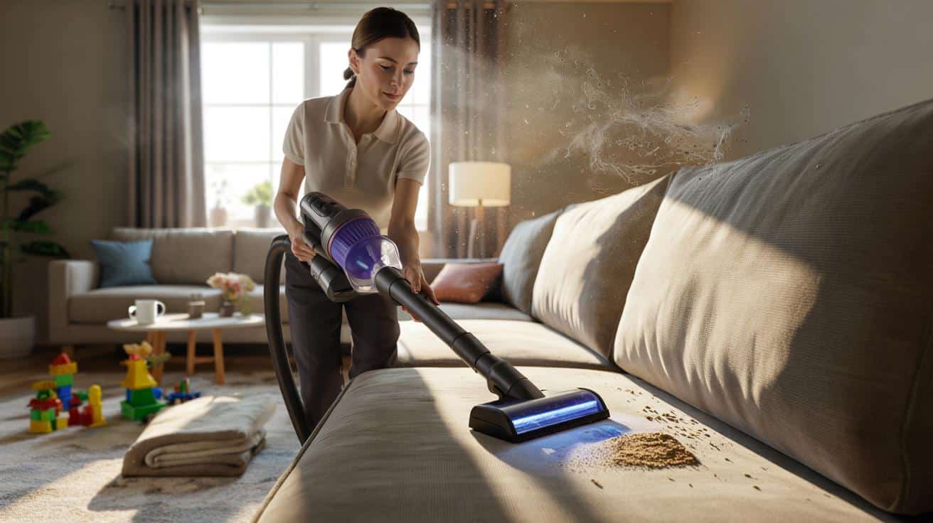 Profesjonalna sprzątaczka zdradza jak odkurza sofy i fotele żeby usunąć roztocza nie tylko kurz