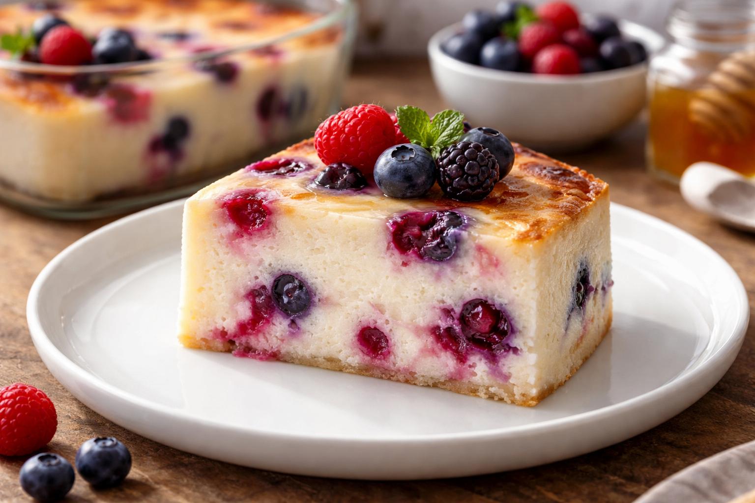 Prosty deser z jogurtu i owoców: bez masła, a smakuje jak luksusowy sernik