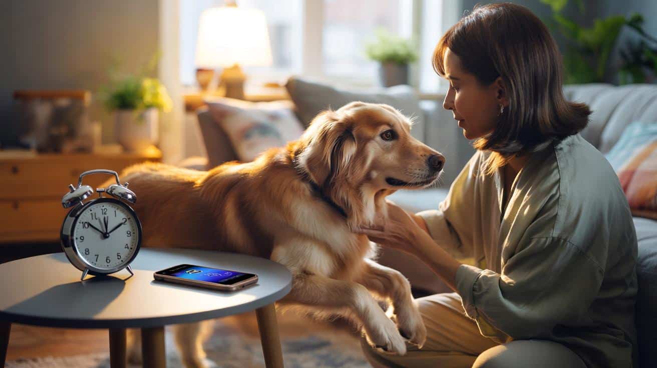 Prosty trik, dzięki któremu pies zniesie zmianę czasu bez stresu