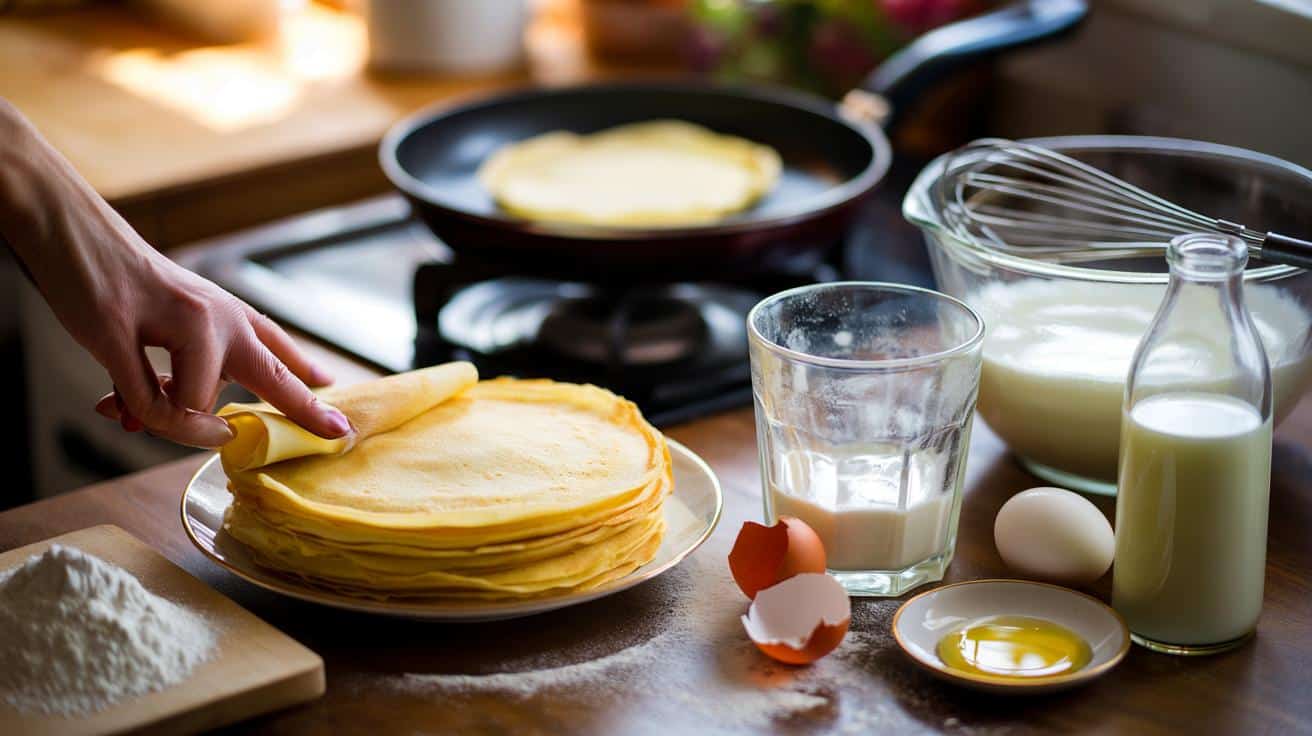 Prosty trik na idealne naleśniki: zasada 1‑2‑2‑2 z jednym zwykłym szklanką