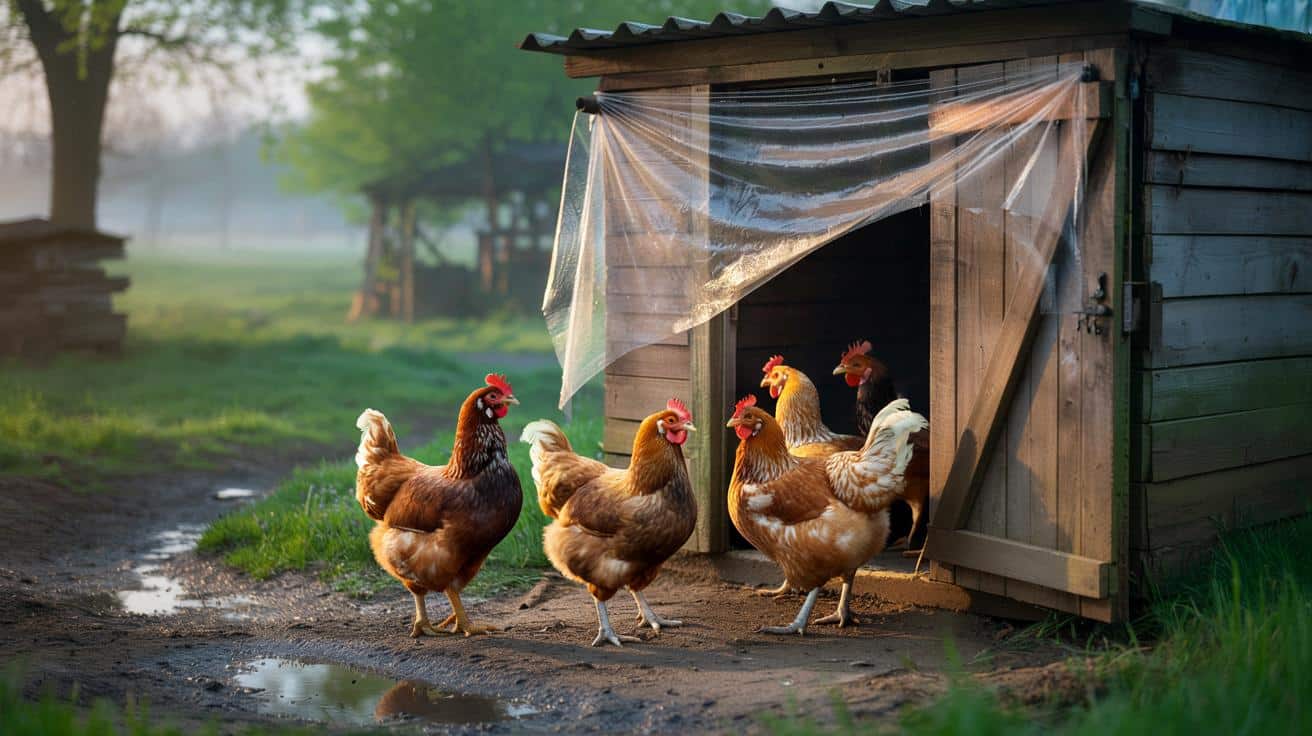 Prosty trik na kwiecień: zasłonka w kurniku, a kury odżywają