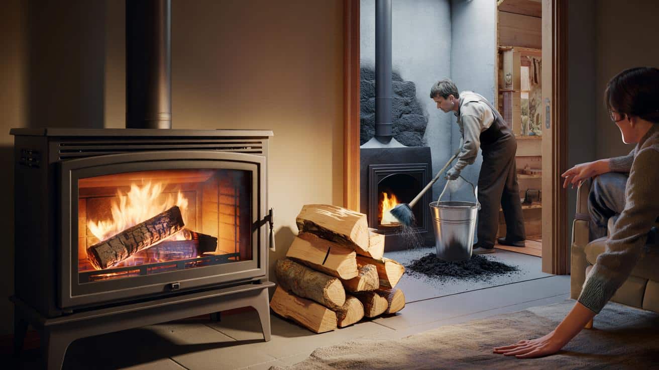 Prosty trik na piec na drewno: jedna czynność, dwa razy więcej ciepła