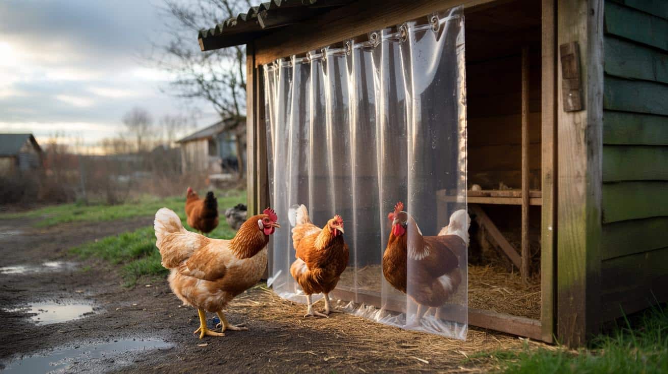 Prosty trik w kurniku na kwiecień: zasłona, która ratuje kury przed chorobami