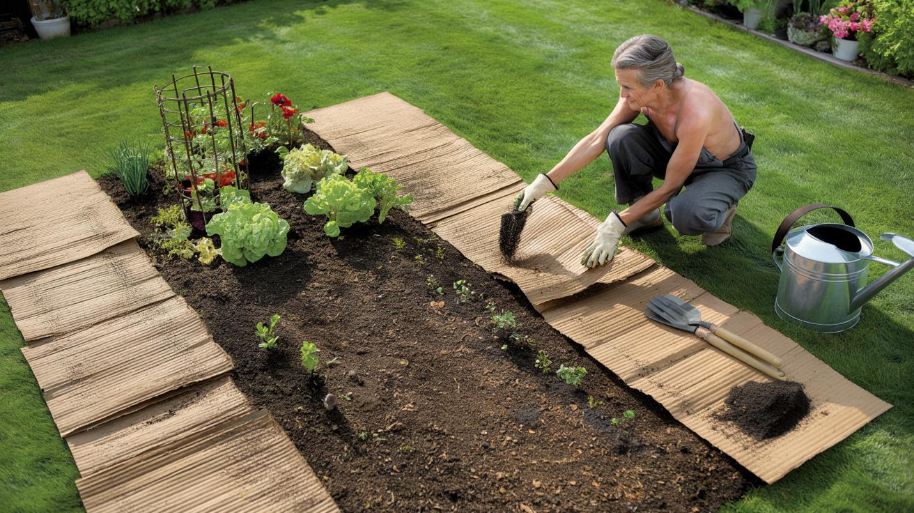 Prosty trik z kartonem zamiast szpadla: tak zaczniesz warzywnik bez bólu pleców
