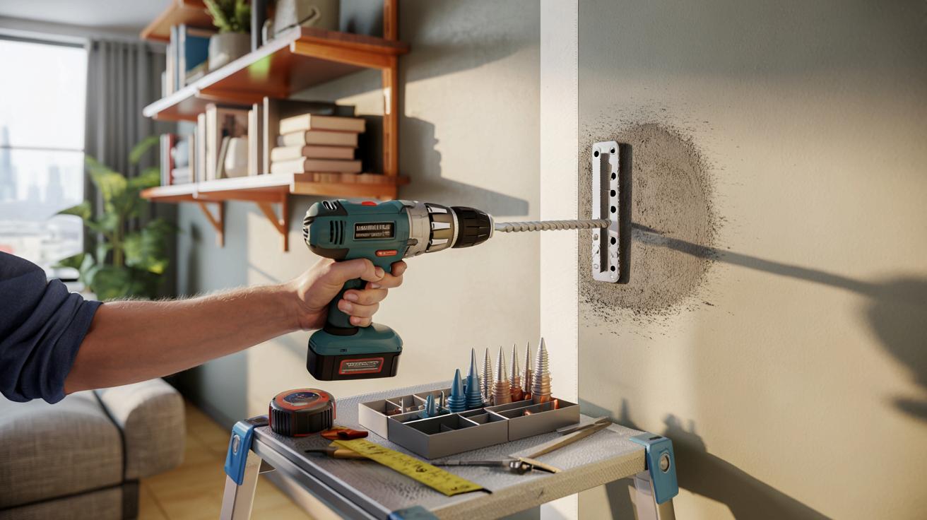 Prosty trik z kołkami rozporowymi, dzięki któremu półka już nie spadnie