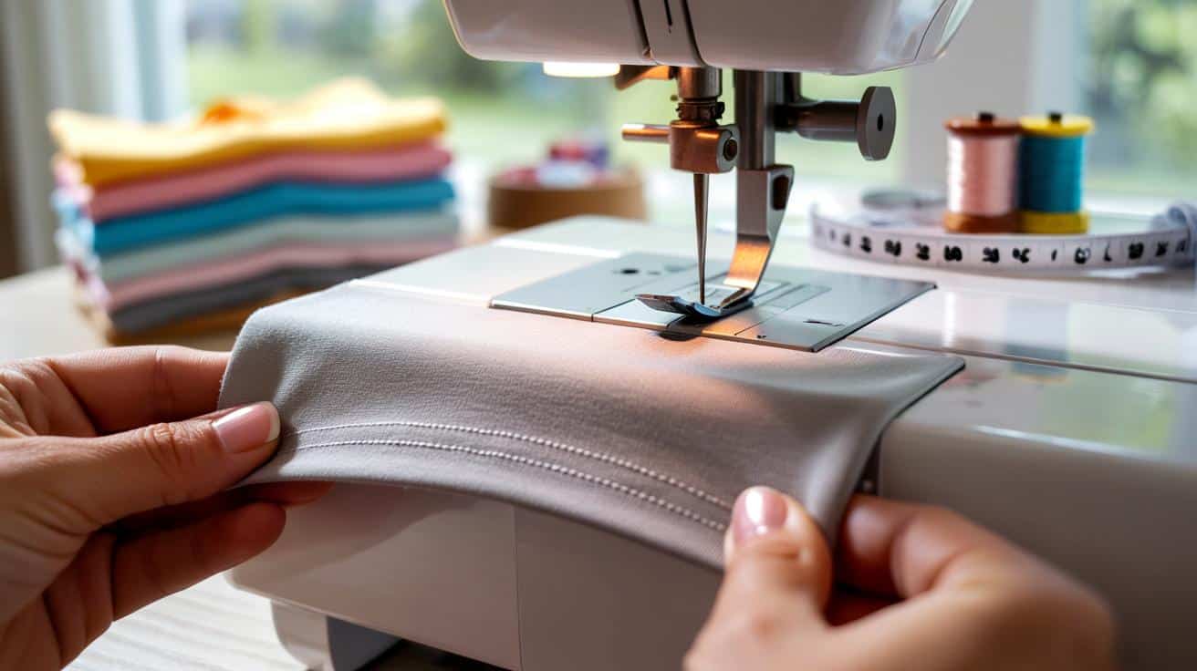 Prosty trik z maszyną do szycia: elastyczny dół t‑shirta jak z butiku