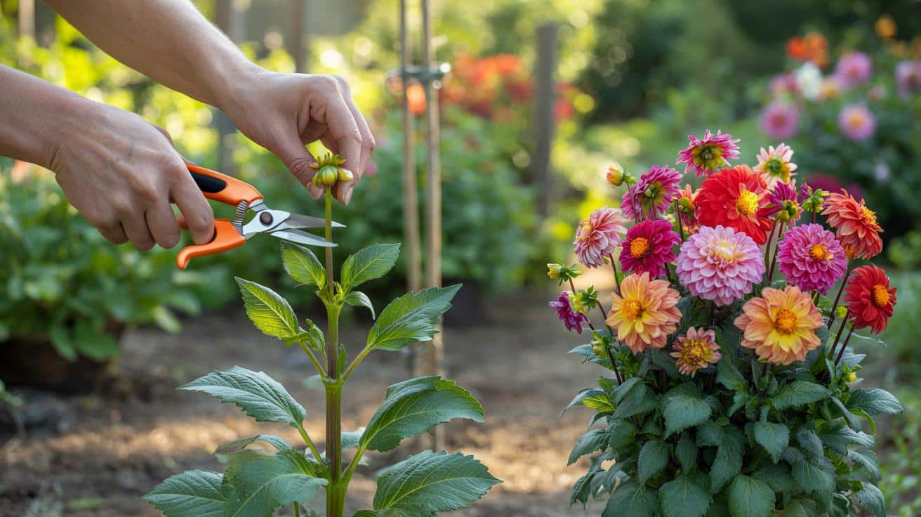 Prosty trik z przycinaniem dalii: mniej łodyg teraz, morze kwiatów latem
