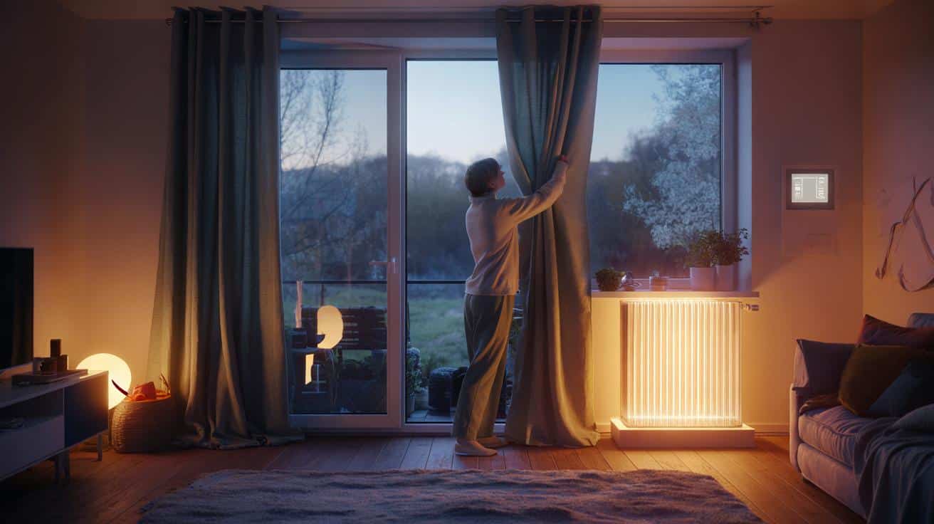 Prosty trik z zasłonami po zmroku. Rachunek za ogrzewanie spada