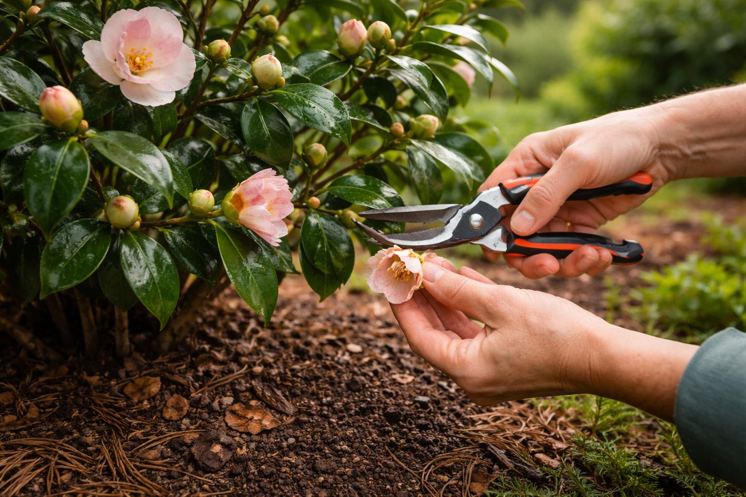 Prosty zabieg po przekwitnięciu kamelii da lawinę kwiatów w przyszłym roku