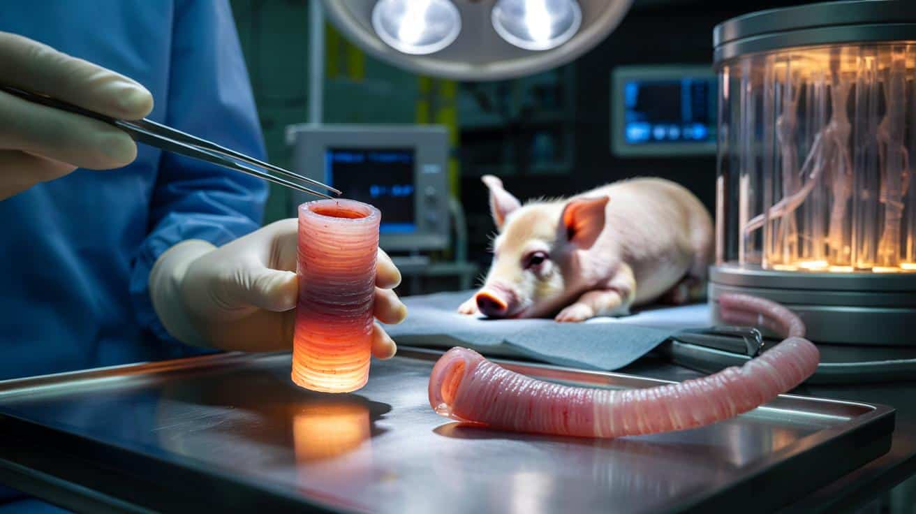 Przełom w medycynie: hodowany w laboratorium przełyk świni działa jak prawdziwy