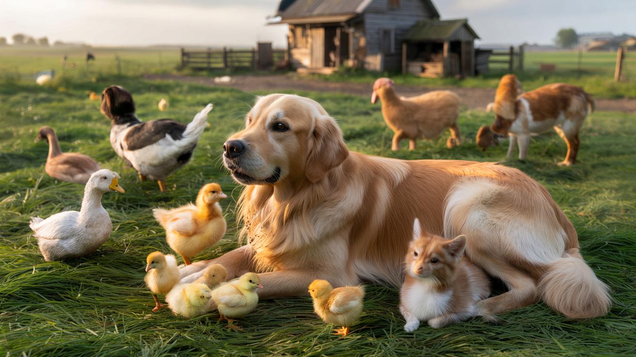 Przeprowadził się na wieś dla psa. Golden retriever został „strażnikiem” farmy