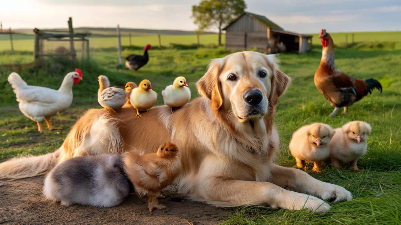 Przeprowadził się z psem na wieś. Golden retriever został opiekunem całej farmy