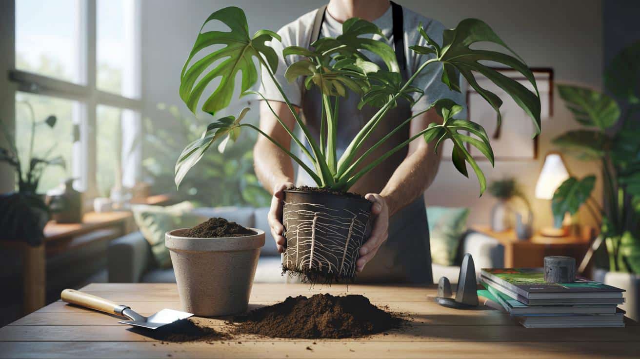 Przesadzanie monstery: kiedy zmienić doniczkę, żeby roślina nie cierpiała