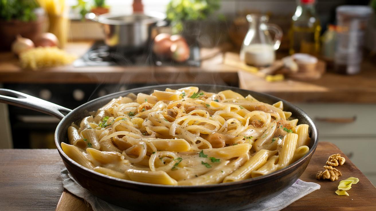 Przestałam kupować gotowce. Ta makaronowa patelnia robi się w 15 minut