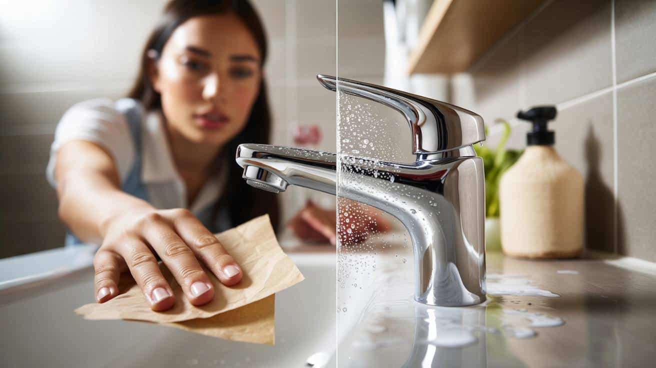 Przestałam kupować odkamieniacze. Ten trik z papierem do pieczenia robi cuda z kranem