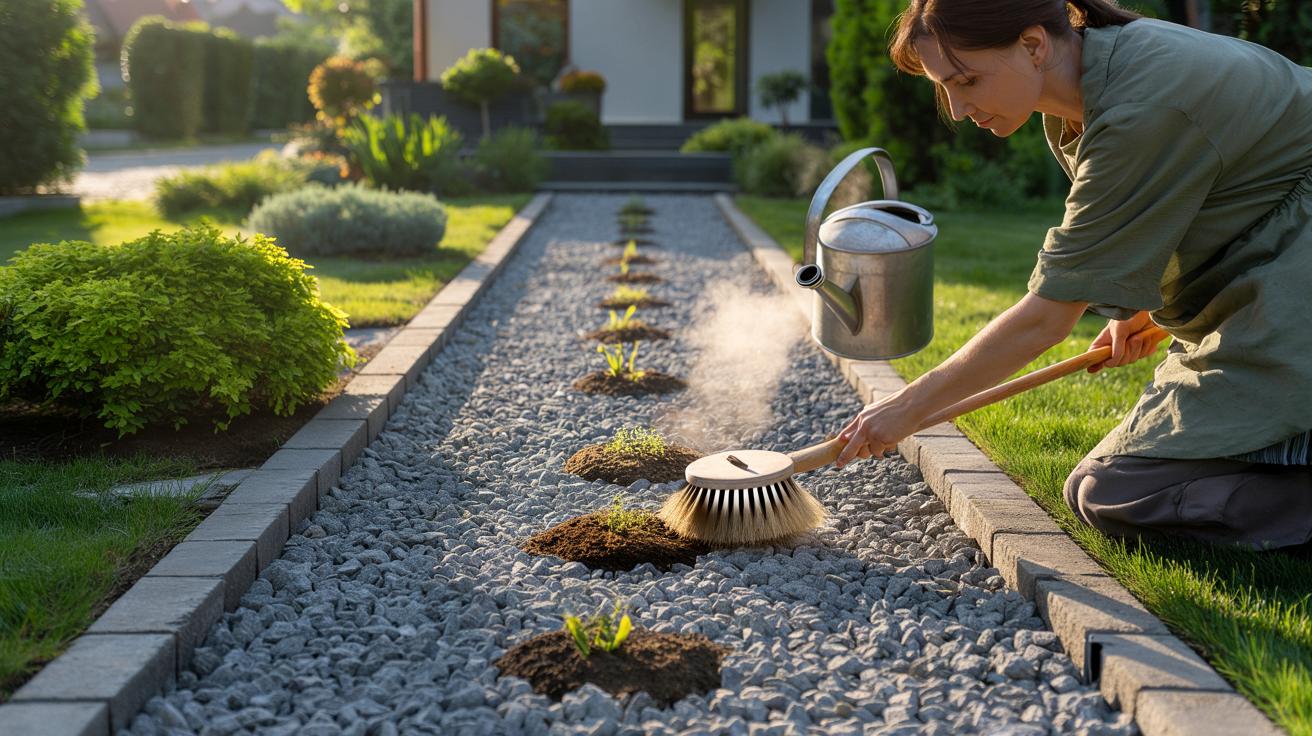 Przestałam odchwaszczać żwirową alejkę: 3 proste triki przed latem
