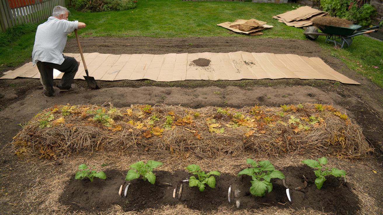 Przestałem przekopywać ogródek na wiosnę. Ten darmowy odpad robi to za mnie
