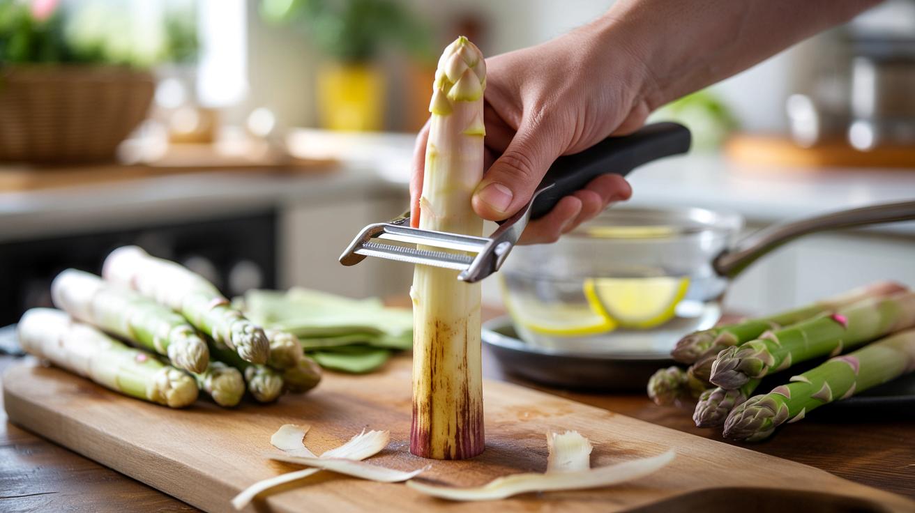 Przestań obierać szparagi w ten sposób. Jeden błąd psuje smak