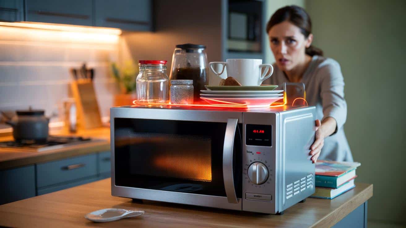 Przestań stawiać rzeczy na mikrofalówce. Eksperci tłumaczą, czym to grozi