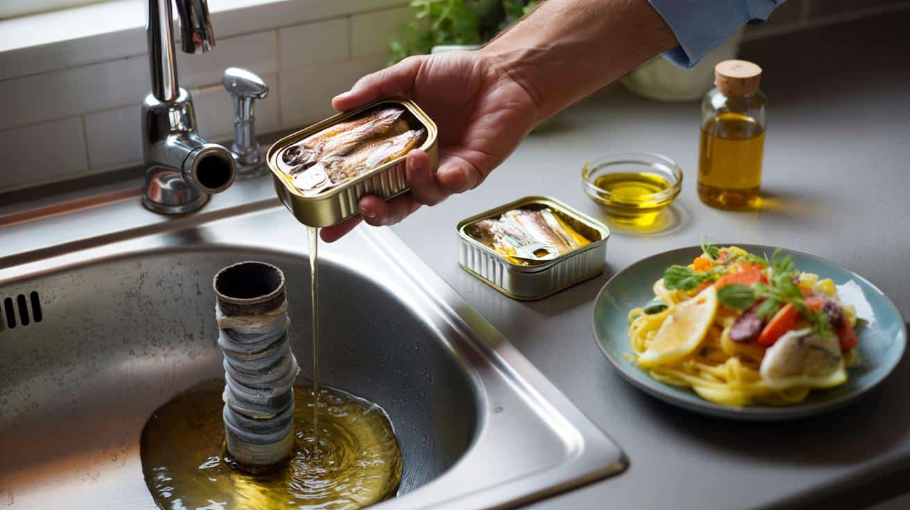 Przestań wylewać olej z puszki sardynek do zlewu. Zmienisz zdanie po tym tekście