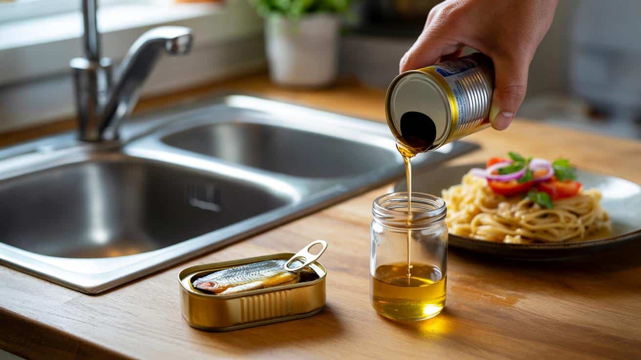 Przestań wylewać olej z puszki sardynek do zlewu. Zrobisz z niego skarb