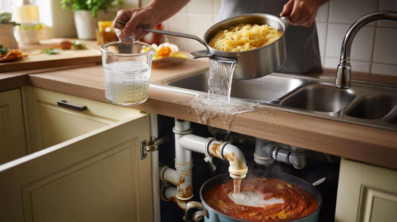 Przestań wylewać wodę po makaronie do zlewu. Straty są większe, niż myślisz