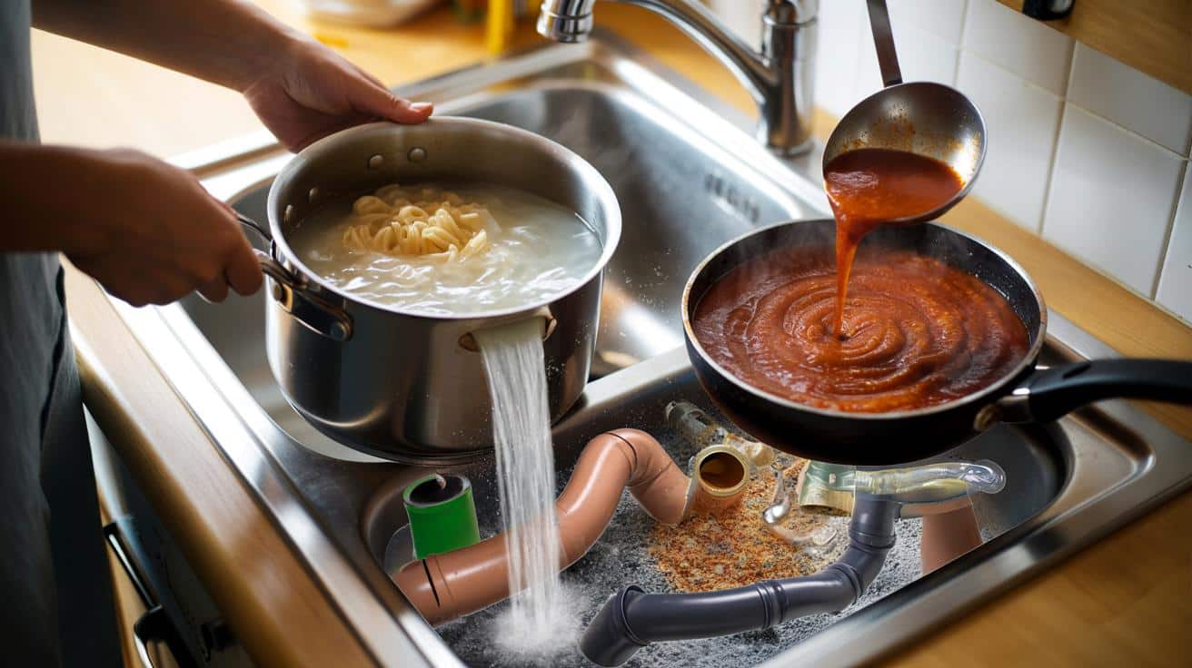 Przestań wylewać wodę po makaronie. Rujnuje rury i odbiera smak sosom