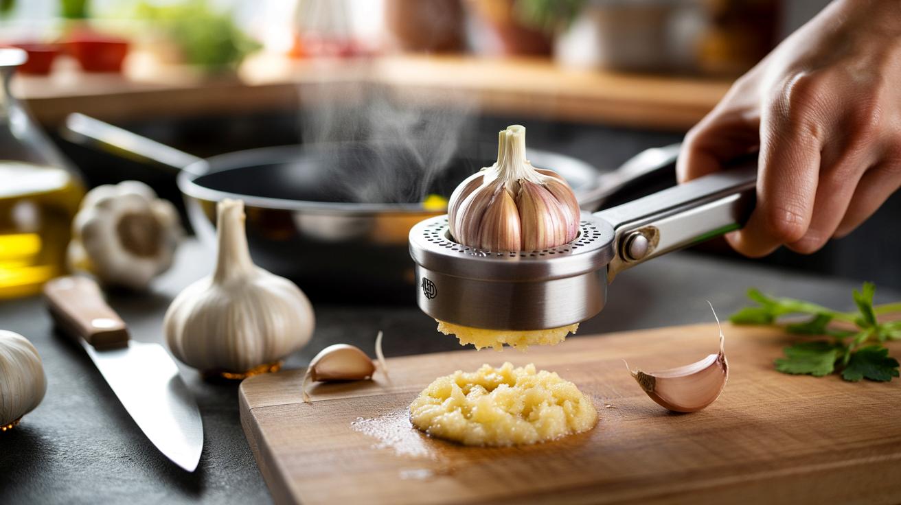 Przez lata źle używaliśmy praski do czosnku. Ten trik zmienia wszystko