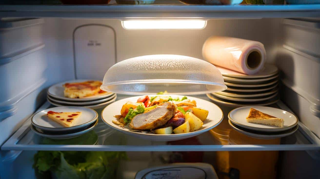 Przykryj talerz innym talerzem zamiast folii w lodówce a jedzenie nie wysycha