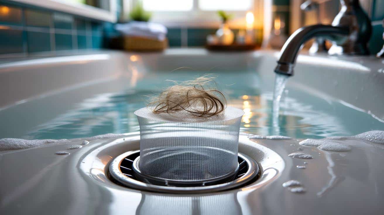 Przykryj wlot odpływu w wannie kawałkiem sieci a włosy nie zatykają rur nigdy więcej