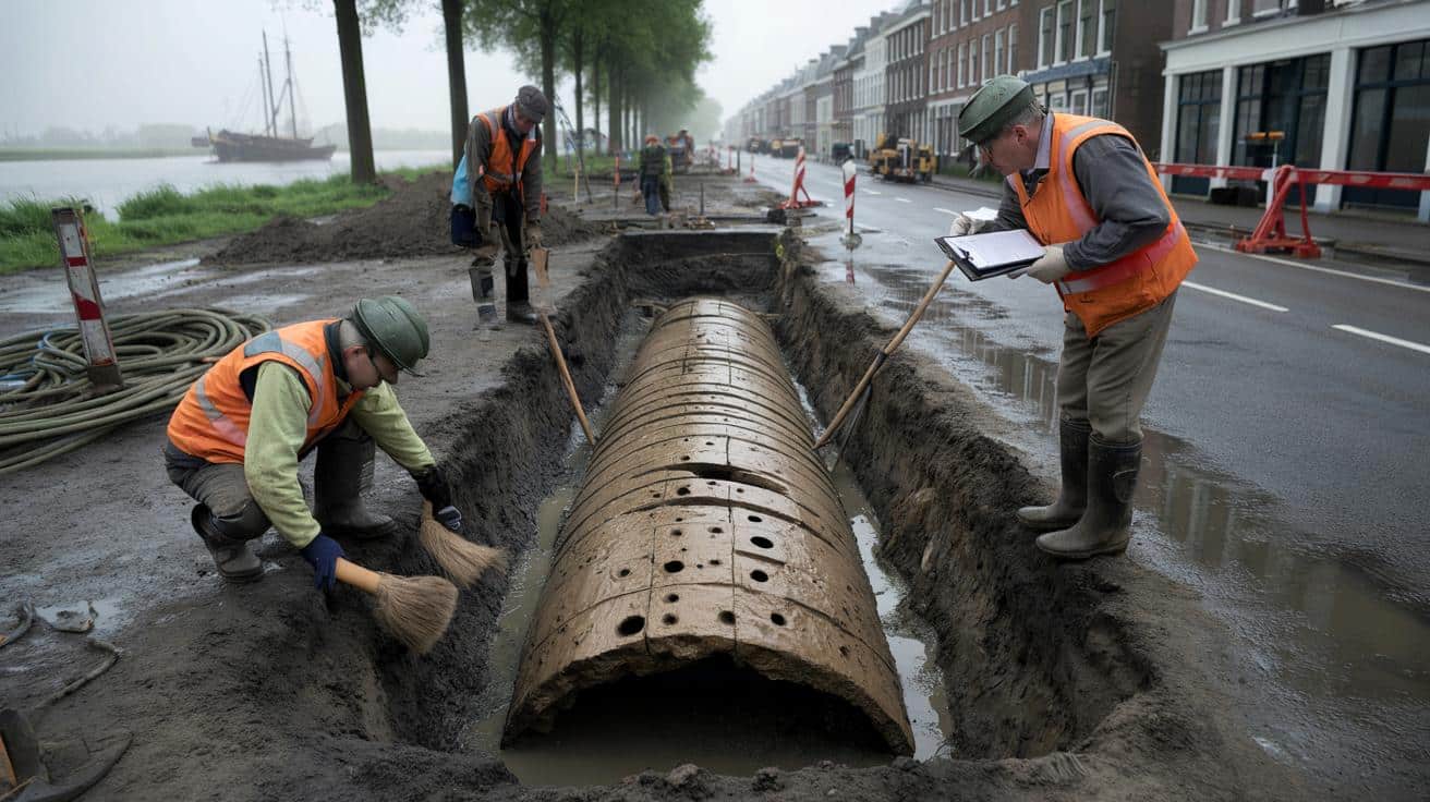 Przypadkowe wykopki w Holandii odsłoniły wrak, który zmienia obraz handlu w średniowieczu