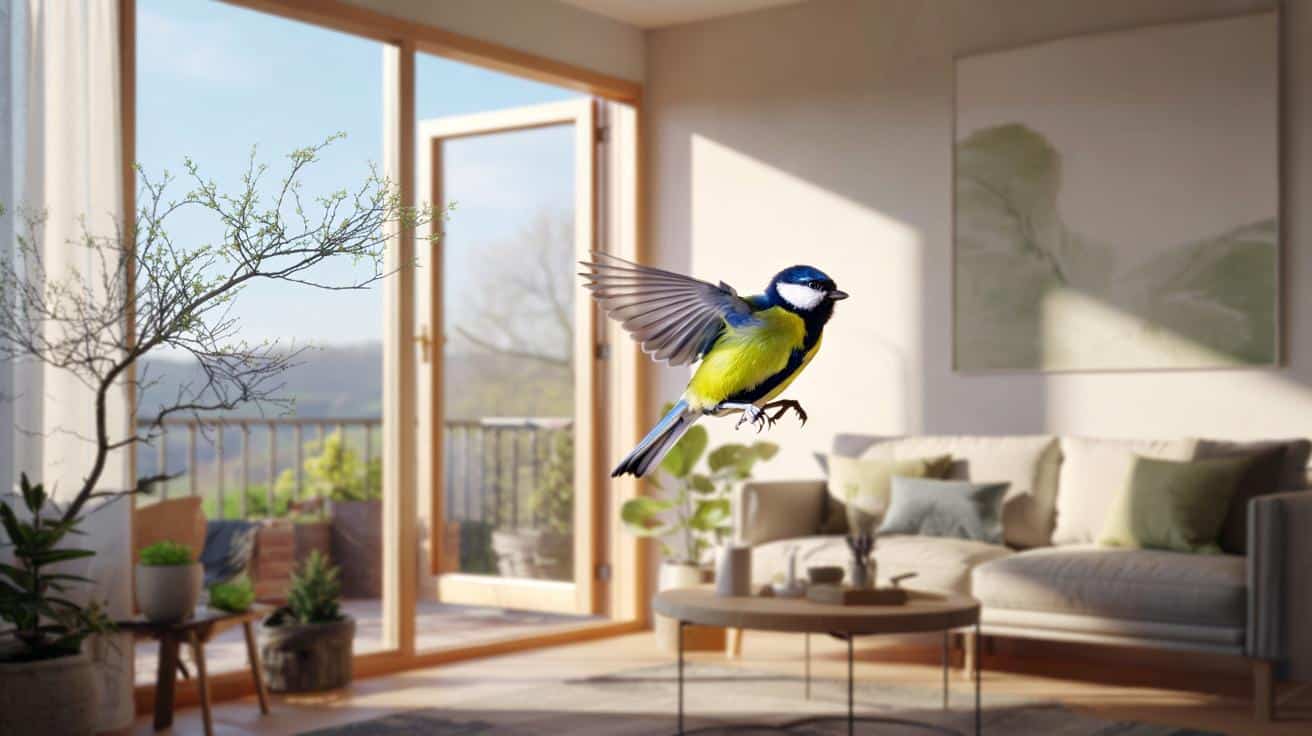 Ptak w salonie w marcu? Co naprawdę oznacza wizyta sikory