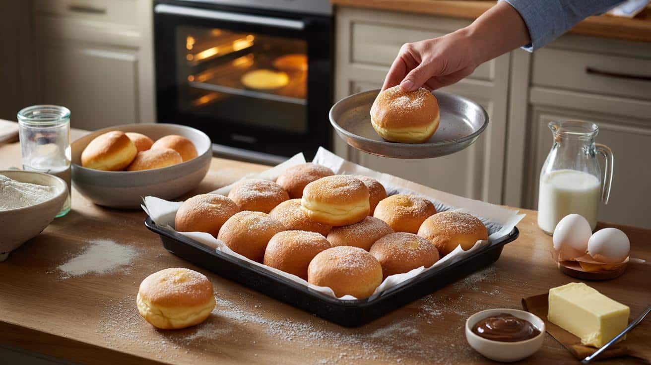 Puszyste pączki z piekarnika: genialny przepis bez smażenia w oleju