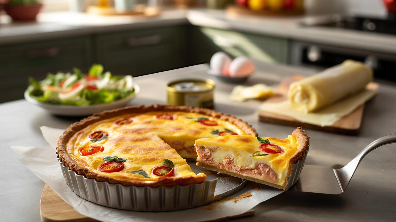 Quiche z tuńczykiem z jednej puszki: szybka kolacja w mniej niż godzinę