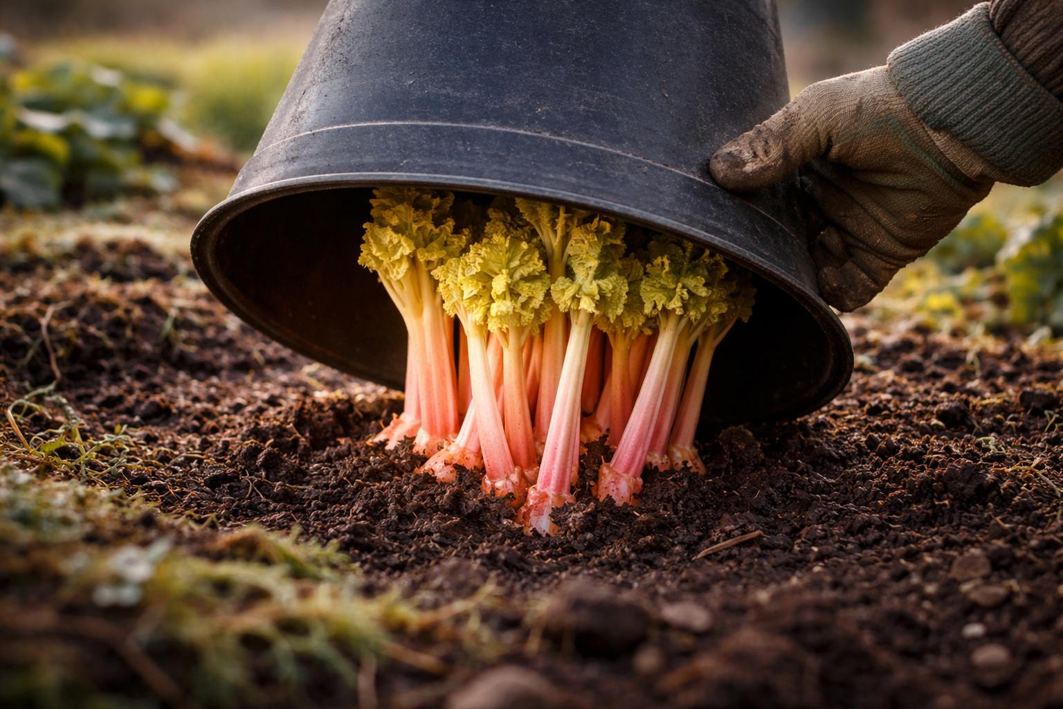 Rabarbar z ogrodu już w marcu: prosta sztuczka na słodkie, kruche łodygi
