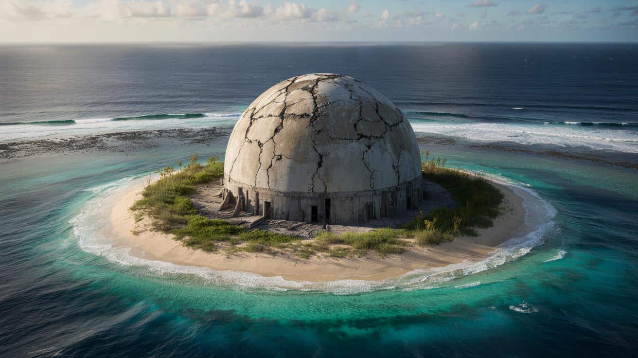 Radioaktyczna „bomba zegarowa” na Pacyfiku: betonowa kopuła pęka wraz z rosnącym poziomem mórz