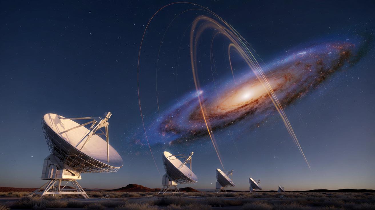 Radioteleskop w RPA zarejestrował rekordowo silny sygnał sprzed 8 miliardów lat i zaskoczył astronomów