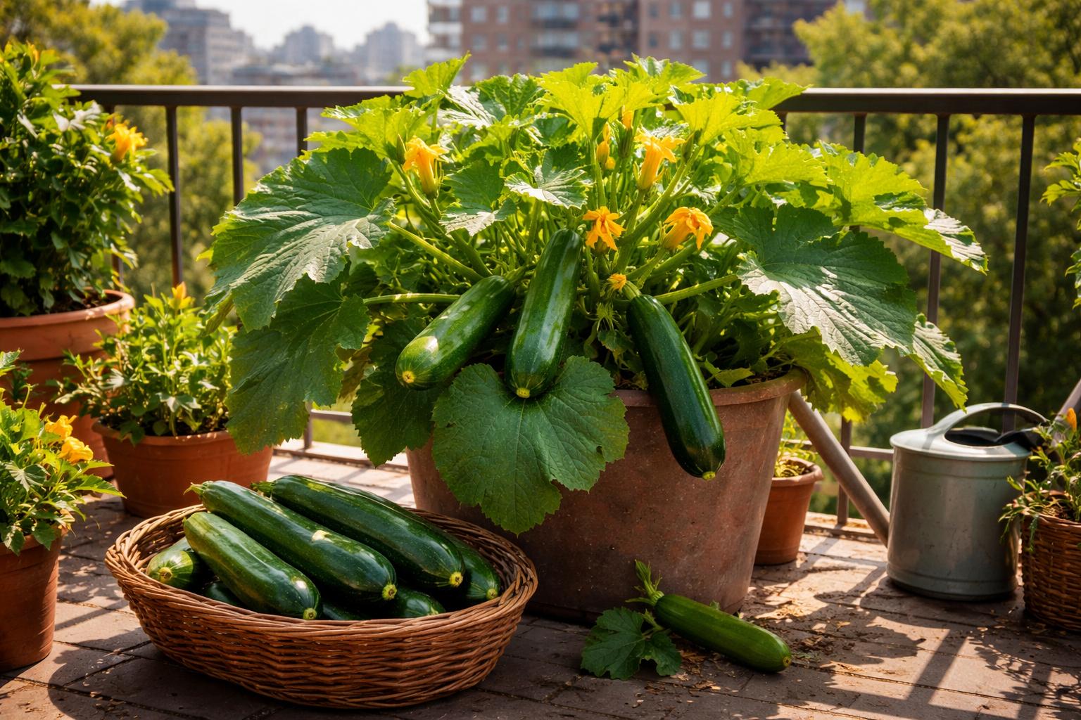 Rekordowe zbiory cukinii z jednego doniczkowego krzaka? Tak to robię na balkonie