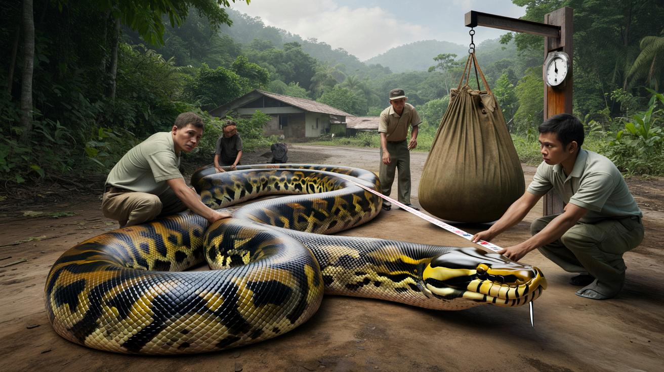 Rekordowy wąż z Indonezji. „Baronessa” pobiła wszystkich, a wciąż rośnie