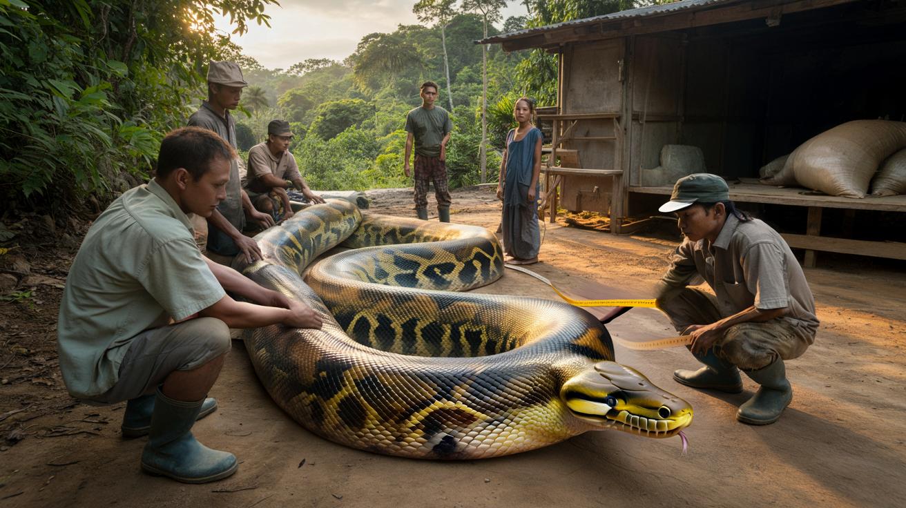 Rekordowy wąż z Indonezji: „Baronowa” bije rekord długości i wciąż rośnie