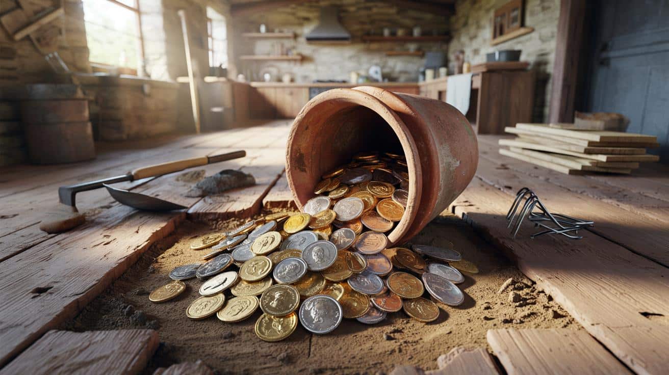 Remontowali kuchnię, a pod podłogą znaleźli skarb wart fortunę