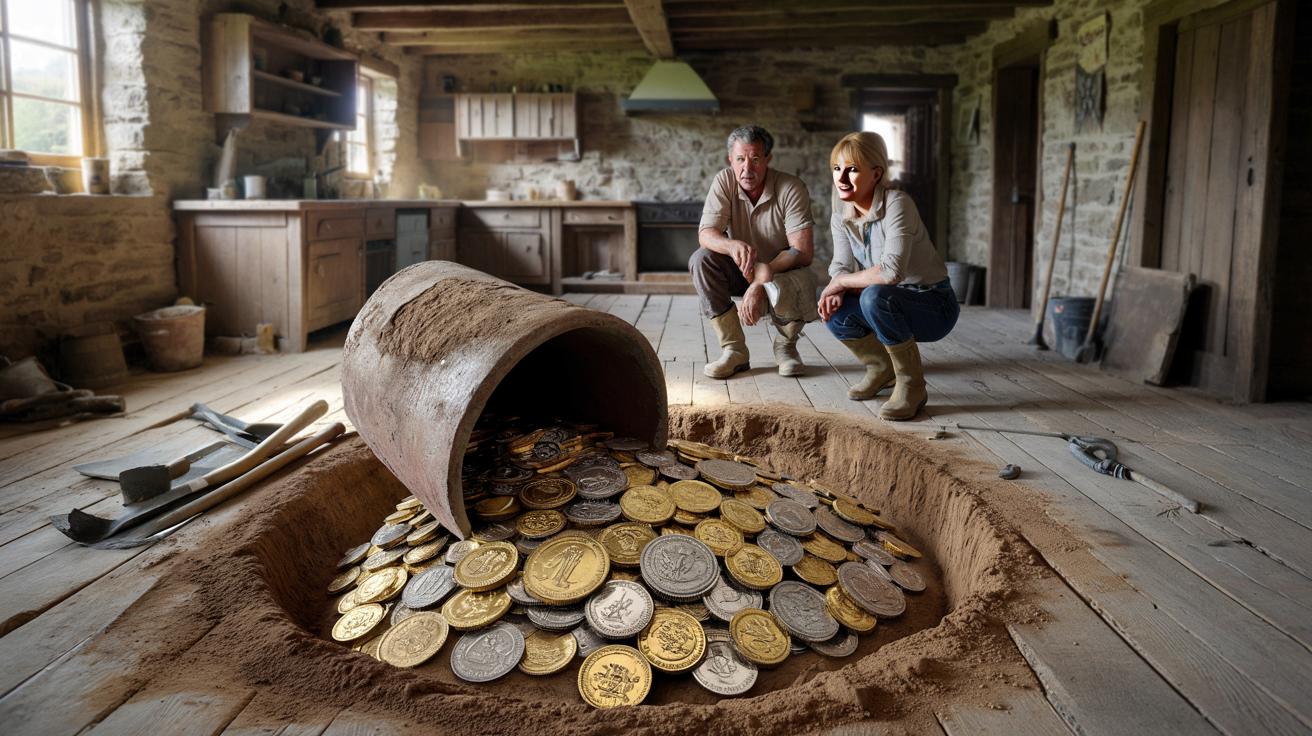 Remontowali kuchnię w starej farmie. Pod podłogą leżał skarb wart 70 tys. euro