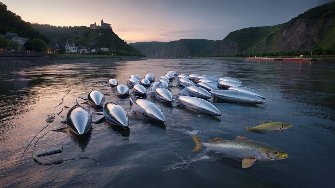 Rewolucja na Renie: pływające „ryby” produkują prąd dzień i noc