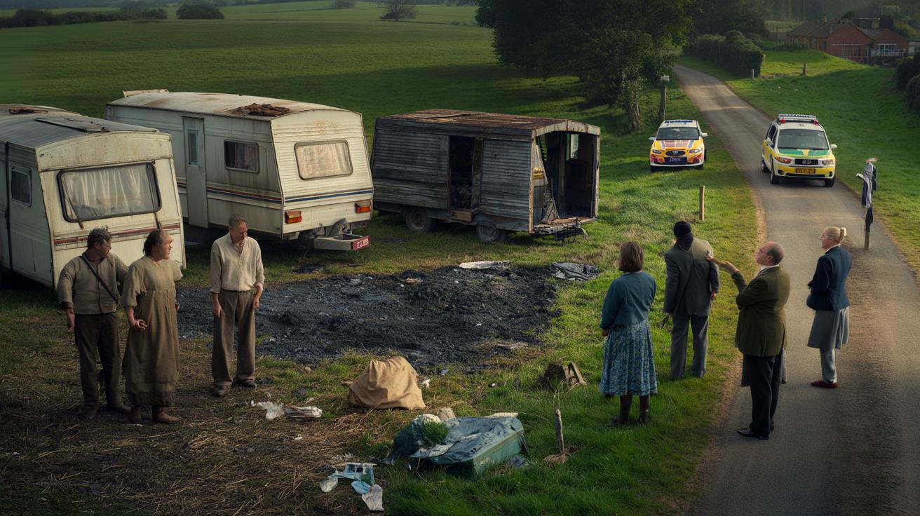 Rodzina na polu żąda fortuny za wyjazd. Wieś mówi: szantaż