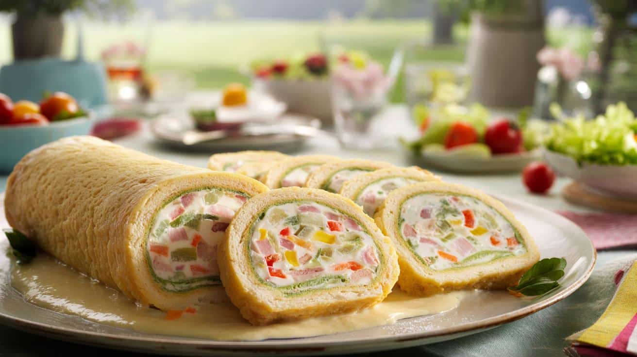 Rolada z delikatnym farszem z serc palmowych: hit na letnie przyjęcia
