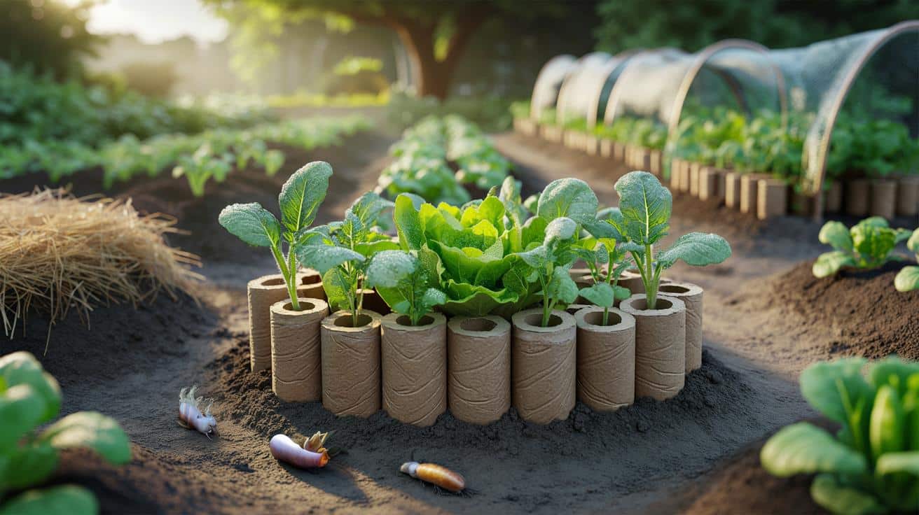 Rolka po papierze toaletowym ratuje siewki? Sprytny trik na wiosenne przymrozki i ślimaki