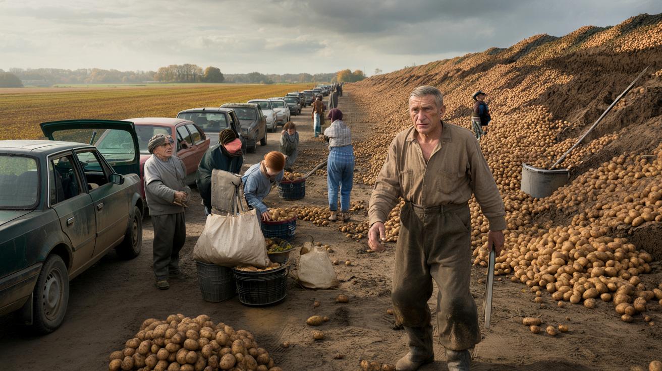 Rolnik rozdaje 90 ton ziemniaków, bo zawiedli go sprzedawcy.
